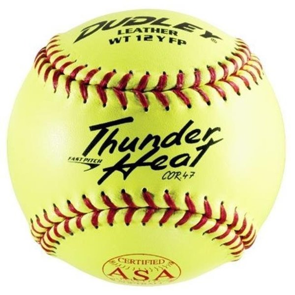 Spalding Sports Div Russell Spalding Sports Div Russell 247392 12 in. Poly Core Thunder Heat Softball; Dual Stamp ASA & NFHS 247392